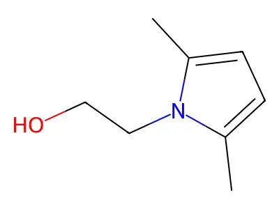 1-(2-Hydroxyethyl)-2,5-dimethylpyrrole structure