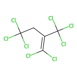 1,1-Dichloro-2,3-bis(trichloromethyl)propene structure