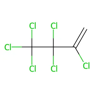 2,3,3,4,4,4-Hexachlorobut-1-ene structure