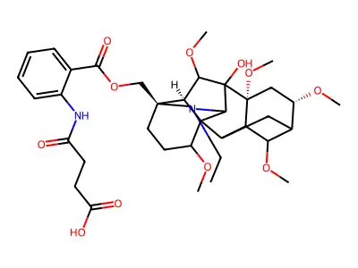 Puberaconitidine structure