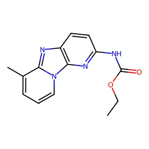 Carbamic acid, (6-methyldipyrido(1,2-a:3',2'-d)imidazol-2-yl)-, ethyl ester structure