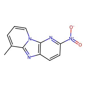 Dipyrido(1,2-a:3',2'-d)imidazole, 6-methyl-2-nitro- structure
