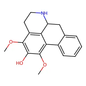 4H-Dibenzo(de,g)quinolin-2-ol, 5,6,6a,7-tetrahydro-1,3-dimethoxy-, (R)- structure