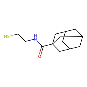 Tricyclo(3.3.1.1(sup 3,7))decane-1-carboxamide, N-(2-mercaptoethyl)- structure