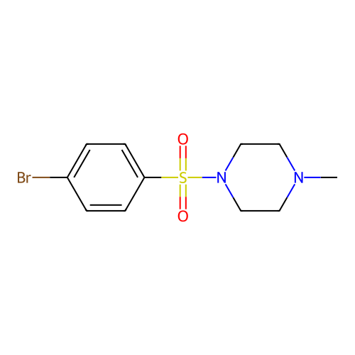 1-(4-Bromophenylsulfonyl)-4-methylpiperazine structure