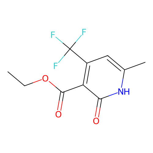 Ethyl 6-methyl-2-oxo-4-(trifluoromethyl)-1,2-dihydropyridine-3-carboxylate structure