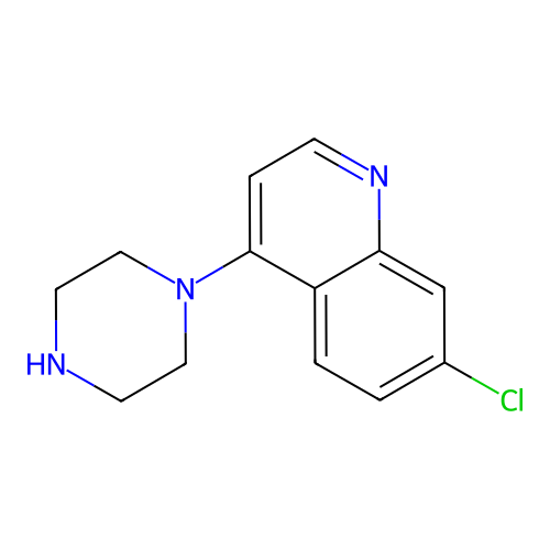 7-Chloro-4-(piperazin-1-yl)quinoline structure