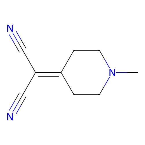 (1-Methylpiperidin-4-ylidene)malononitrile structure