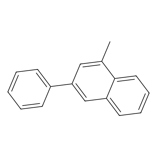 1-Methyl-3-phenylnaphthalene structure