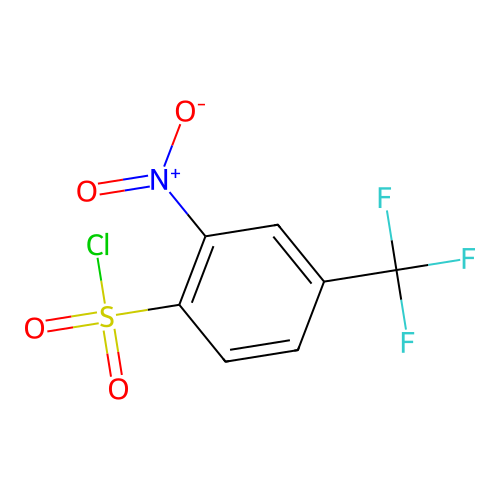 2-Nitro-4-(trifluoromethyl)benzene-1-sulfonyl chloride structure