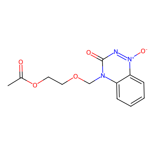 2-[(1,3-Dioxo-1lambda~5~,2,4-benzotriazin-4(3H)-yl)methoxy]ethyl acetate structure