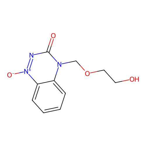 4-[(2-Hydroxyethoxy)methyl]-1-oxo-1lambda~5~,2,4-benzotriazin-3(4H)-one structure