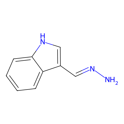 3-(Hydrazonomethyl)-1H-indole structure