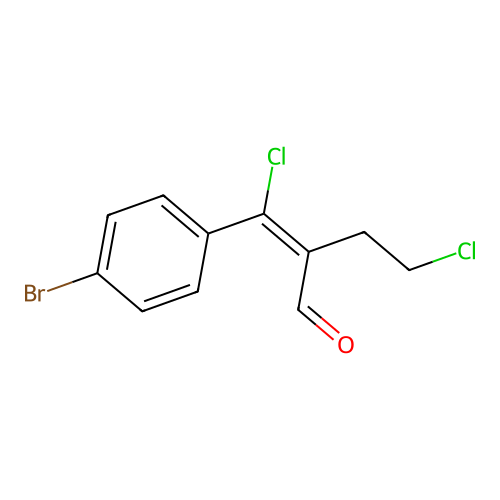 2-[(4-Bromophenyl)chloromethylene]-4-chlorobutanal structure