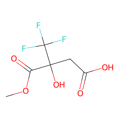 Butanedioicacid,2-hydroxy-2-(trifluoromethyl)-,1-methylester structure