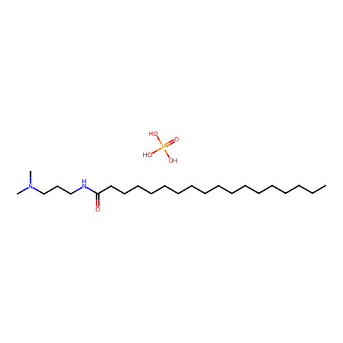 N-(3-(dimethylamino)propyl)stearamide phosphate structure