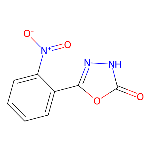 5-(2-nitrophenyl)-3H-1,3,4-oxadiazol-2-one structure