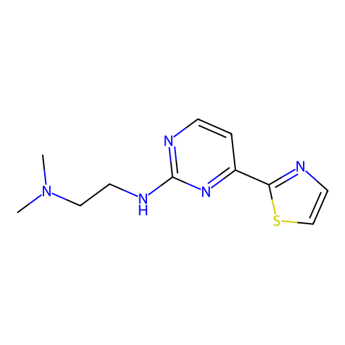 1,2-Ethanediamine, N,N-dimethyl-N'-(4-(2-thiazolyl)-2-pyrimidinyl)- structure