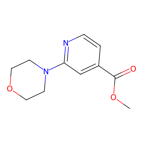 2-(4-Morpholinyl)-pyridine-4-carboxylic acid methyl ester structure