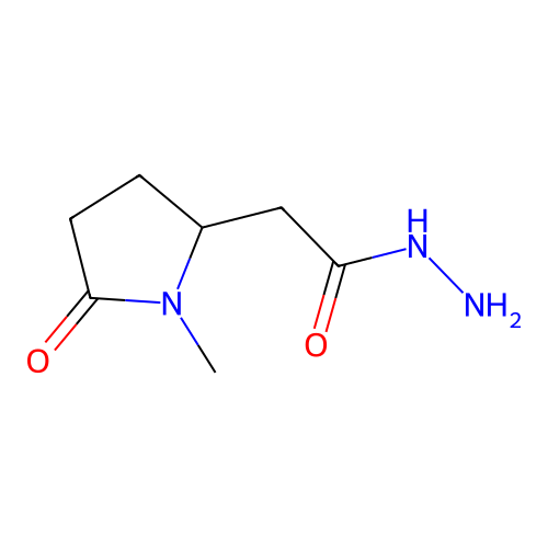 1-Methyl-5-oxopyrrolidine-2-acetohydrazide structure