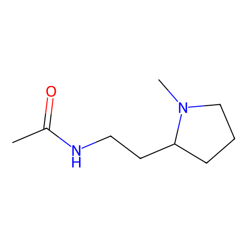 N-(2-(1-Methylpyrrolidin-2-yl)ethyl)acetamide structure