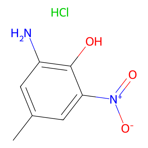 2-Amino-6-nitrop-cresol monohydrochloride structure