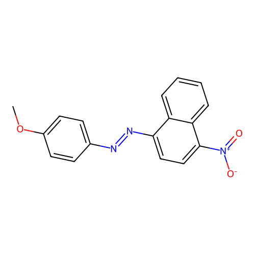 Diazene, (4-methoxyphenyl)(4-nitro-1-naphthalenyl)- structure