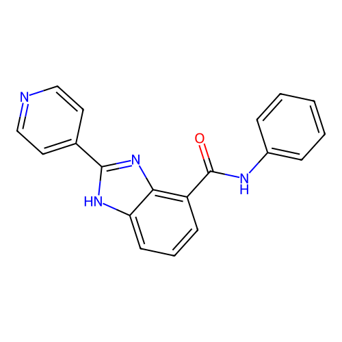 1H-Benzimidazole-4-carboxamide, N-phenyl-2-(4-pyridinyl)- structure