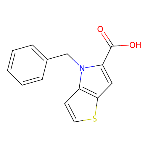 4-Benzyl-4H-thieno[3,2-b]pyrrole-5-carboxylic acid structure