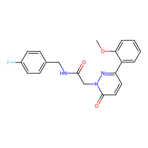 N-(4-fluorobenzyl)-2-(3-(2-methoxyphenyl)-6-oxopyridazin-1(6H)-yl)acetamide structure