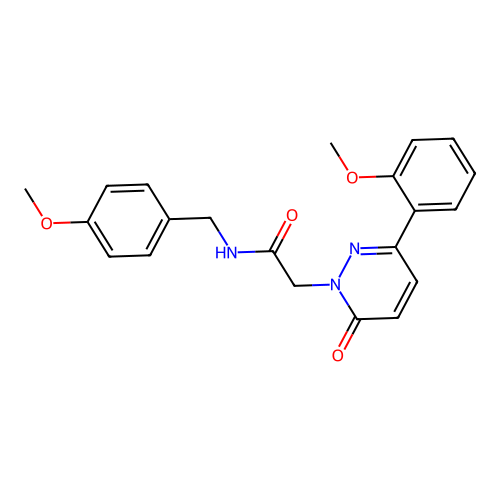 N-(4-methoxybenzyl)-2-(3-(2-methoxyphenyl)-6-oxopyridazin-1(6H)-yl)acetamide structure