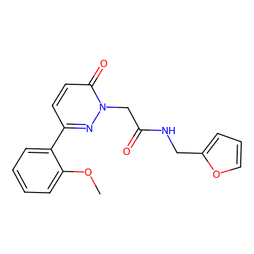 N-(furan-2-ylmethyl)-2-[3-(2-methoxyphenyl)-6-oxopyridazin-1-yl]acetamide structure