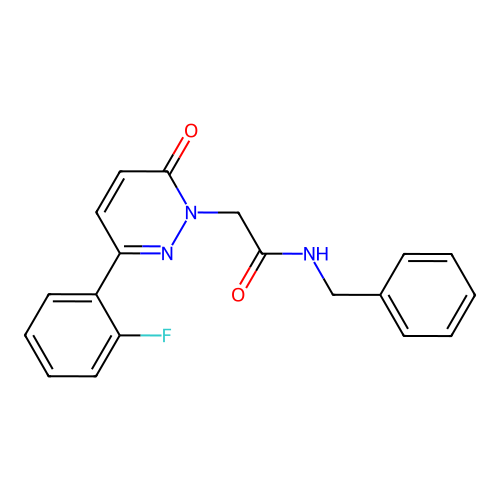 N-benzyl-2-[3-(2-fluorophenyl)-6-oxo-1(6H)-pyridazinyl]acetamide structure