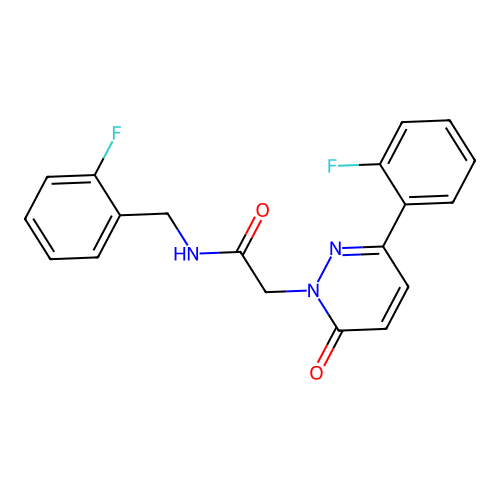 N-(2-fluorobenzyl)-2-(3-(2-fluorophenyl)-6-oxopyridazin-1(6H)-yl)acetamide structure