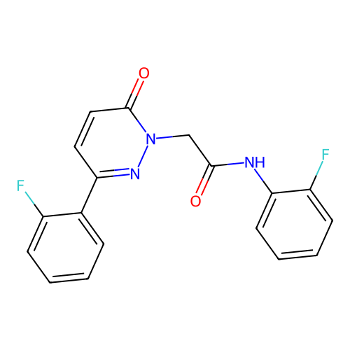 N-(2-fluorophenyl)-2-[3-(2-fluorophenyl)-6-oxopyridazin-1(6H)-yl]acetamide structure