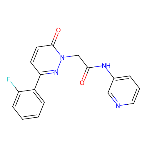 2-[3-(2-fluorophenyl)-6-oxopyridazin-1(6H)-yl]-N-(pyridin-3-yl)acetamide structure