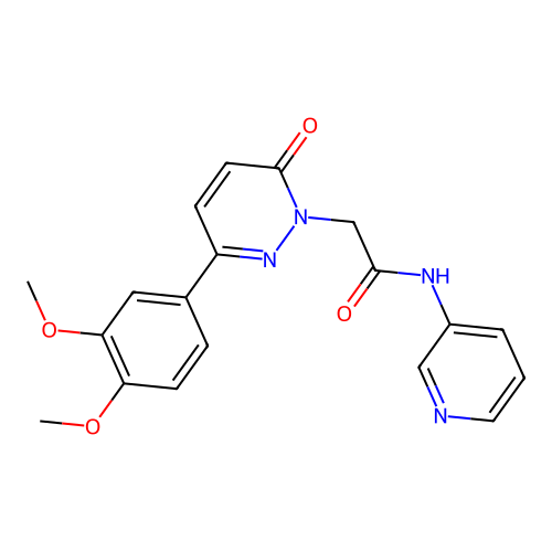 2-(3-(3,4-dimethoxyphenyl)-6-oxopyridazin-1(6H)-yl)-N-(pyridin-3-yl)acetamide structure