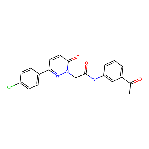 N-(3-acetylphenyl)-2-(3-(4-chlorophenyl)-6-oxopyridazin-1(6H)-yl)acetamide structure