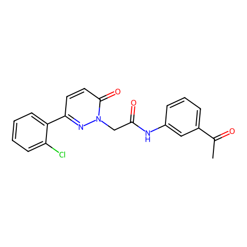 N-(3-acetylphenyl)-2-[3-(2-chlorophenyl)-6-oxopyridazin-1(6H)-yl]acetamide structure