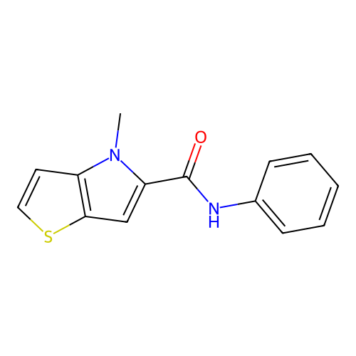 4-methyl-N-phenyl-4H-thieno[3,2-b]pyrrole-5-carboxamide structure