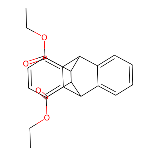 Diethyl 9,10-dihydro-9,10-ethanoanthracene-11,12-dicarboxylate structure