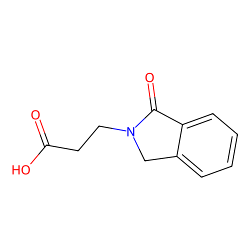 3-(1-oxo-2,3-dihydro-1H-isoindol-2-yl)propanoic acid structure