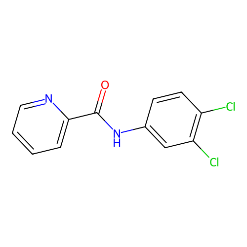 N-(3,4-dichlorophenyl)picolinamide structure