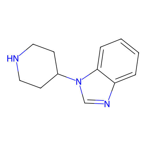 1-(4-Piperidinyl)-1H-benzimidazole structure