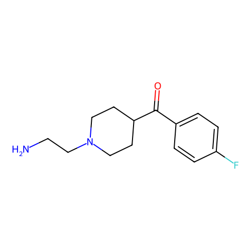 [1-(2-Aminoethyl)piperidin-4-yl] (4-fluorophenyl) ketone structure