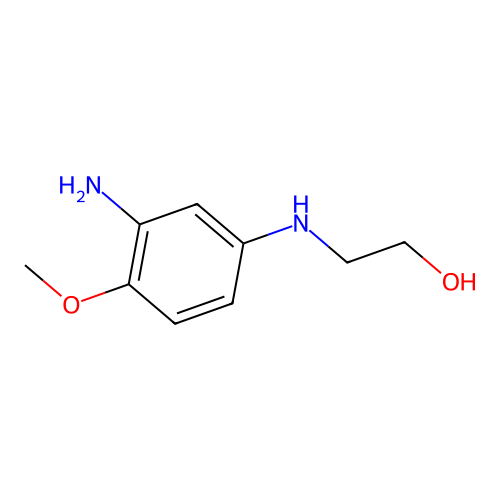 1-Methoxy-2-amino-4-(2-hydroxyethylamino)benzene structure
