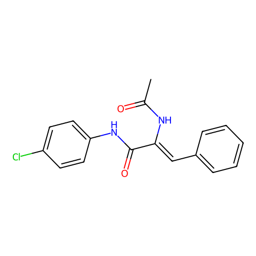 2-Propenamide, 2-(acetylamino)-N-(4-chlorophenyl)-3-phenyl- structure