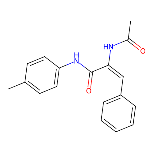 (E)-2-acetamido-3-phenyl-N-(p-tolyl)acrylamide structure