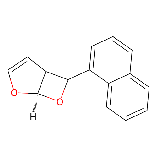 (1R)-6-(Naphthalen-1-yl)-2,7-dioxabicyclo[3.2.0]hept-3-ene structure