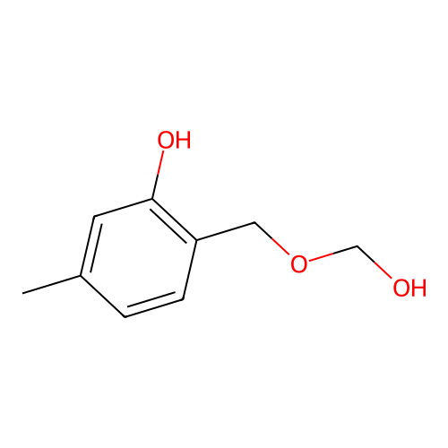 2-(Hydroxymethoxymethyl)-5-methylphenol structure